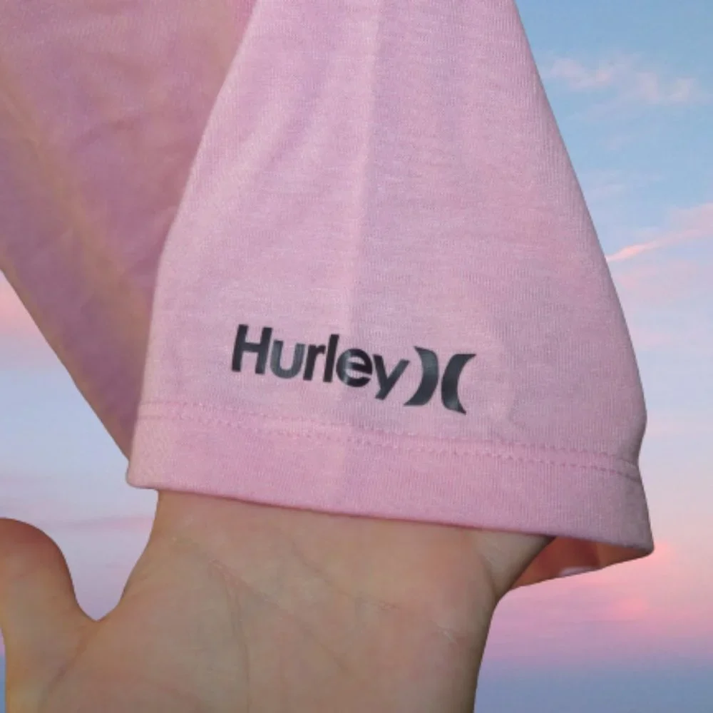 NWOT Hurley Pink Spiral Tie-Dye Crop Tee - Picture 4 of 6